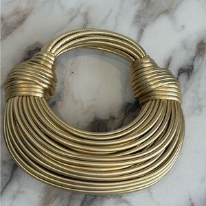 ✨ Verano Hill Gold Sculptural Handbag | Modern Statement Bag